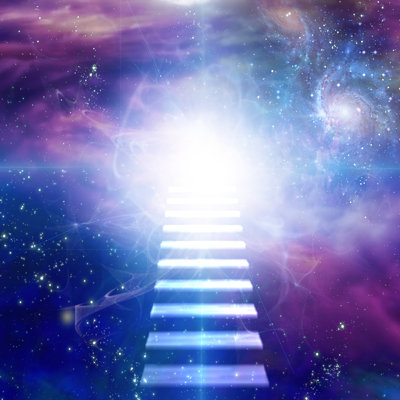 "Steps Up Into Cosmos On Canvas" par Bestdesigns, impression