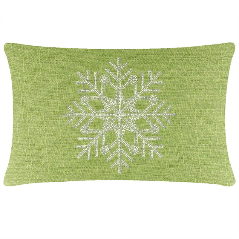 Coussin Sparkles Home | Strass et fausses perles | Rembourrage en plumes | Couleurs personnalisables, Limette