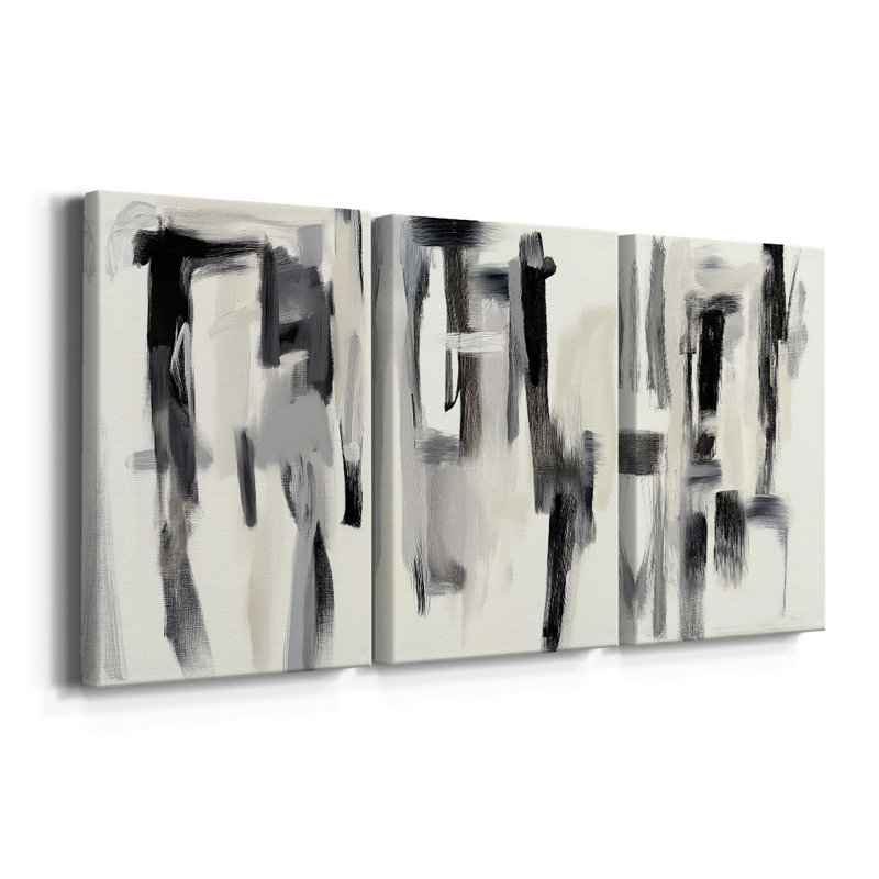 ABSTRACT Series DCC-III - Toile tendue sur mesure - 3 pièces, H 60 po x l 120 po