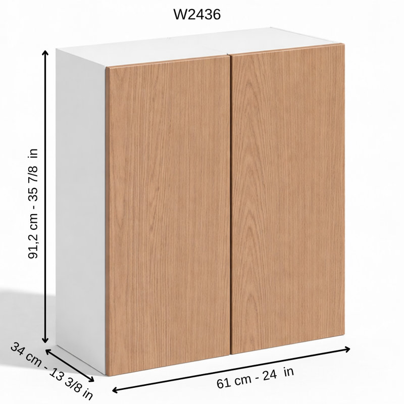 Armoire murale à deux portes W2436