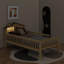  Lit plateforme en bois avec tête de lit en forme de maison, rangement intégré et DEL-530433385-530433382