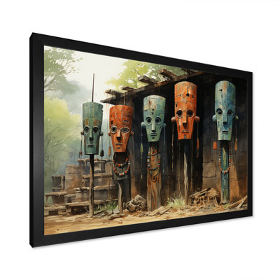«Maezy African Tribes Dogon Mask II», reproduction sur toile