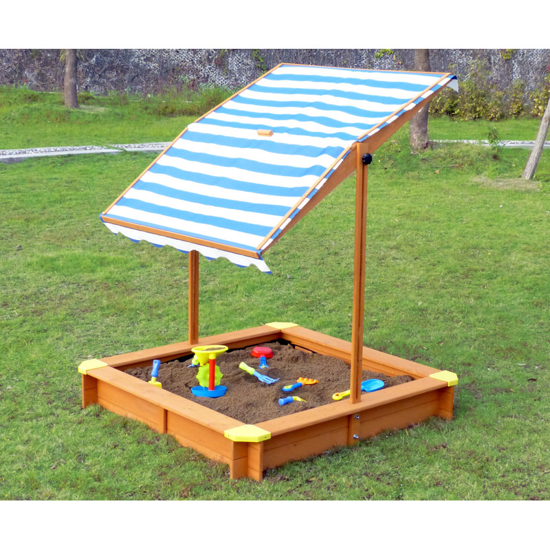 Sunside Sails Winslow 46.5'' x 46.5'' Solid Wood Sandbox