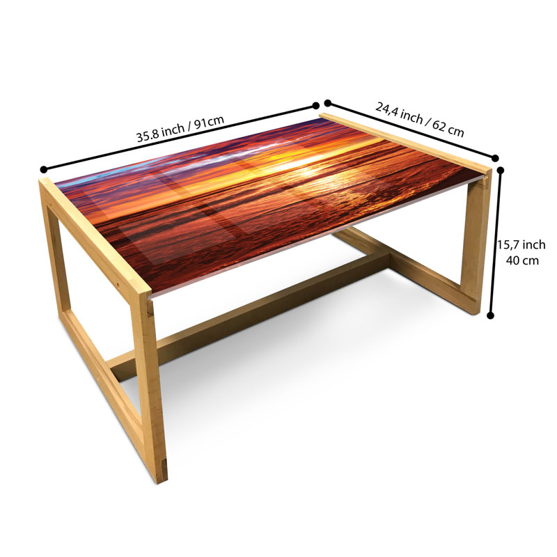 Jamiley Sled Coffee Table, 40cm H x 91cm W x 62cm D
