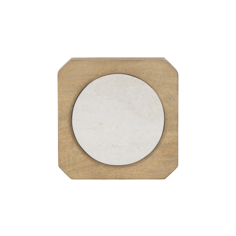 Rumi End Table-Light Natural Mango