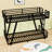 Metal Bunk Bed with Dual Ladders and Reinforced Stability-1531726537