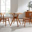 Table de salle à manger en bois massif de bambou de 36 po Evangéliste-802217619
