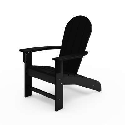 Chaise en bois noir - Matériau de fabrication pour l'extérieur Matériau idéal pour la piscine, le patio et le jardin