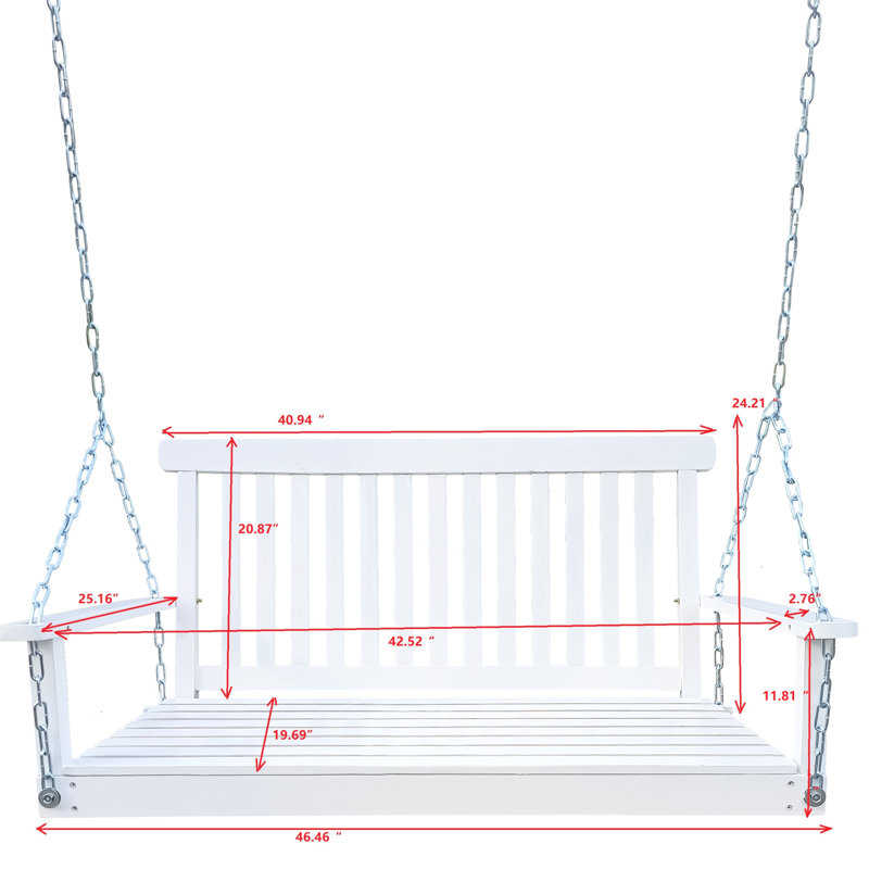 Banc de jardin extérieur avec structure en bois massif. Capacité de poids de 800 lb, facile à assembler, fabriqué dans le jardin. Assemblage, porche
