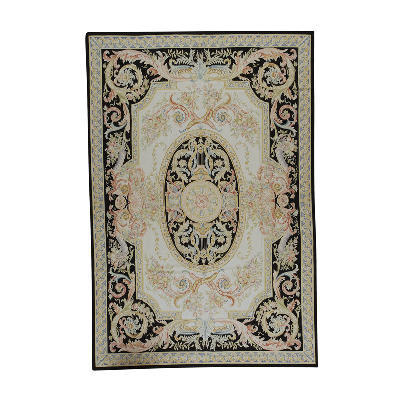 Aubusson Renaissance Wool Oriental Area Rug