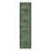 Romola Washable Oriental  Green Area Rug With Non-Slip Backing