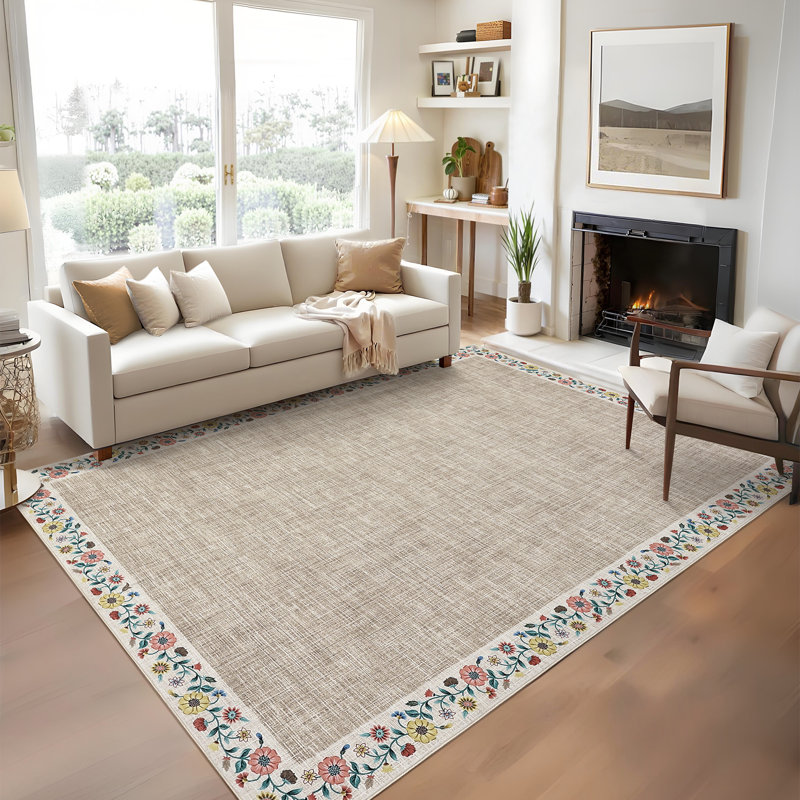 Carpet Rugs for Living Room Washable Rug,Non Slip Foldable Hallway Carpet for Entryway,Kitchen,Bathroom & Laundry Areas