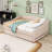 Upholstered Daybed with Twin Trundle and LED-169157139-169157141