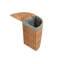 Wicker Lined Corner Laundry Bin Basket-122920766-45117809
