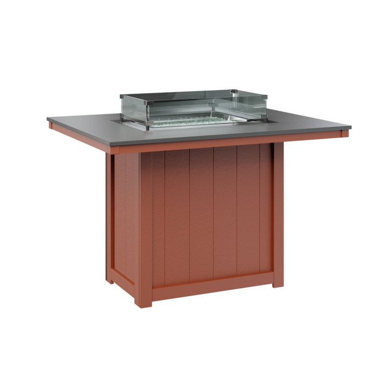 Foyer de table berlinois Donoma, H 36 po x l 41 po x P 54 po, Plateau martelé en acier inoxydable avec base ora