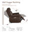 Canapé inclinable électrique 76,8 po 3 places-1254099708