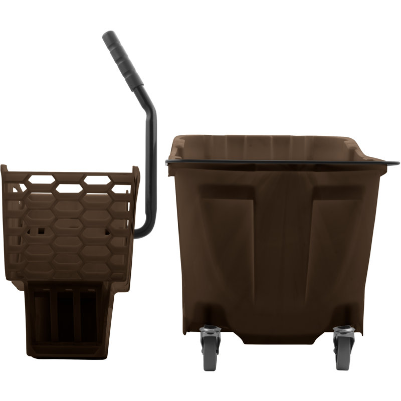OmniFit Mop Bucket Set, Brown