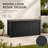 180 Gallon Durable resin outdoor storage deck box with waterproof uv-resistant design, good for patio cushions, pool toys and garden tools