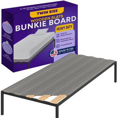Aaryav Vertical Mattress Support Wooden Bunkie Board/Slats with Cover by Ebern Designs