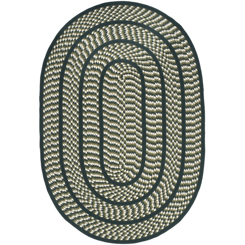 Tapis géométrique tissé à la main Georgina, Ovale 4 pi x 6 pi
