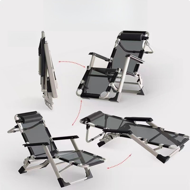 Chaise longue de patio pliante et imperméable