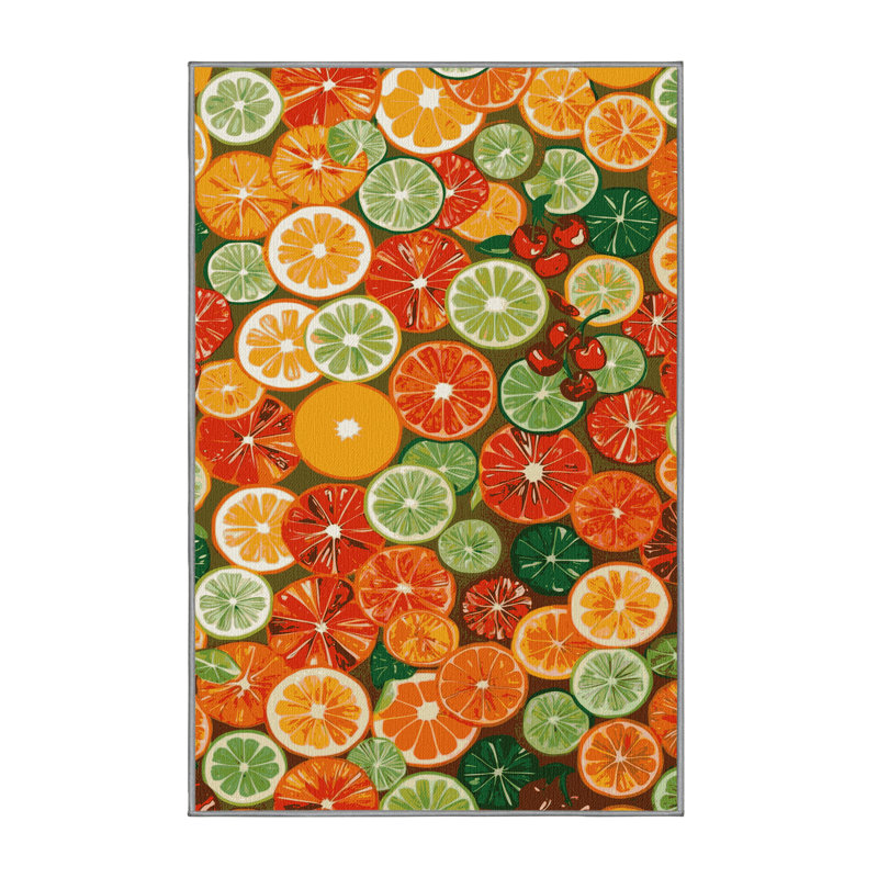  Tapis lavable à fruits confits, Rectangulaire 8 pi x 12 pi