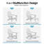 Chaises berçantes pliables en PEHD Adirondack avec repose-pieds rétractable-1499233223