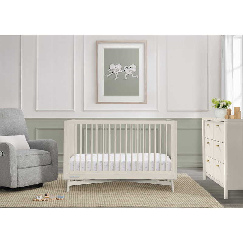 Lit de bébé convertible 4-en-1 Dylan, Crème, crème