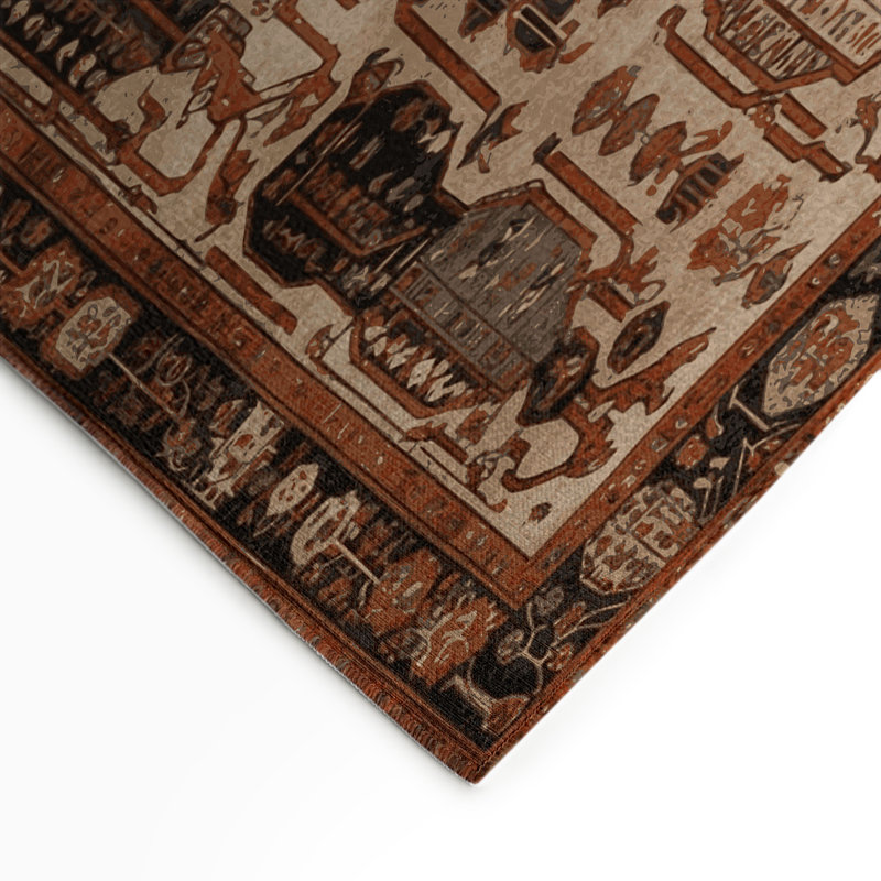 Tapis turc intérieur et extérieur brun, Rectangle 9 pi x 12 pi