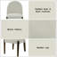 Chaise d'appoint en tissu blanc et finition chêne
