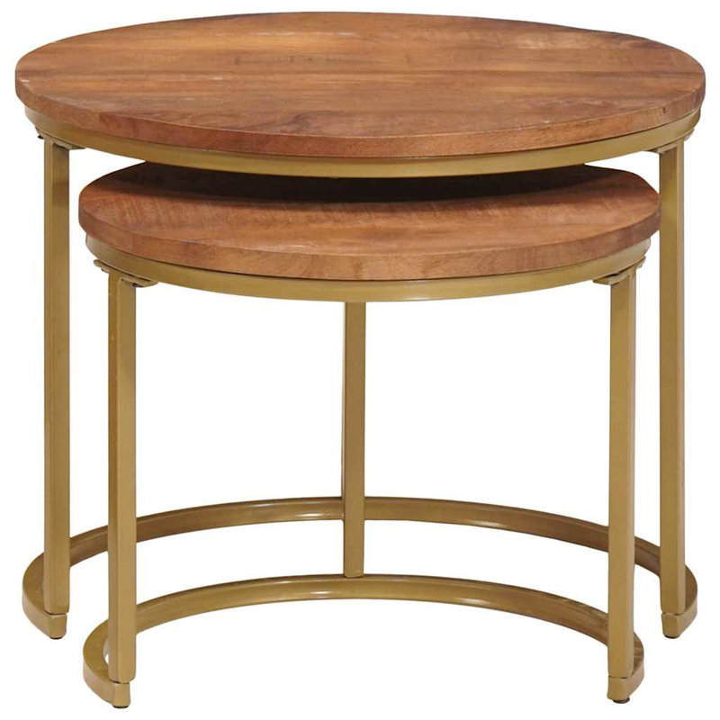 Tavarese Coffee Table, Honey Brown, Gold