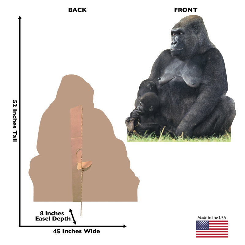 58 in. Animals Cardboard Standup