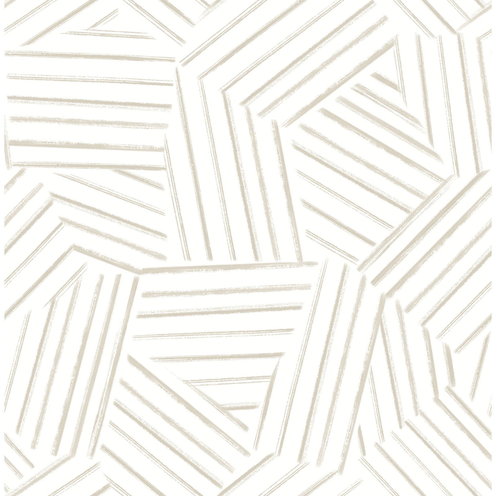 Molly Modern Geometric Wallpaper, Brown
