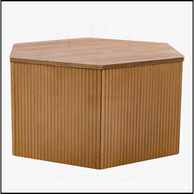 Table basse cannelée