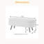 Banc de rangement avec repose-pieds ovale Luxury-7205800