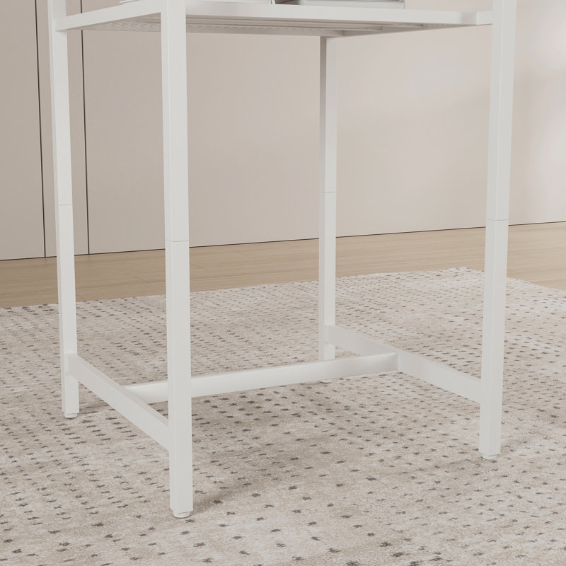 Table de bar, équipée de 2 tabourets de bar, avec dossier et cloison