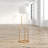 Christfriede 57'' Gold Tray Table Floor Lamp