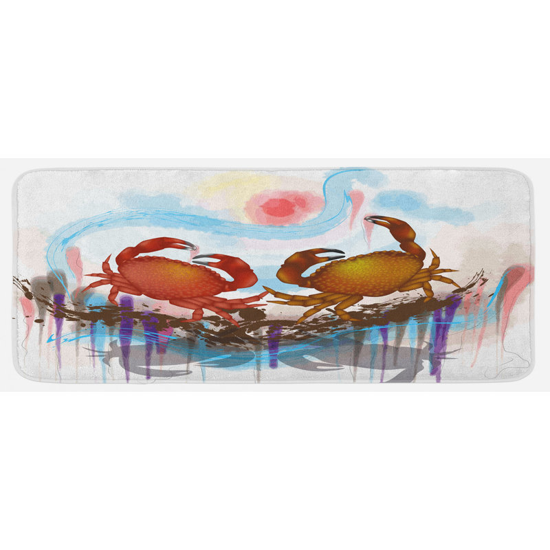 Tapis de cuisine crabes