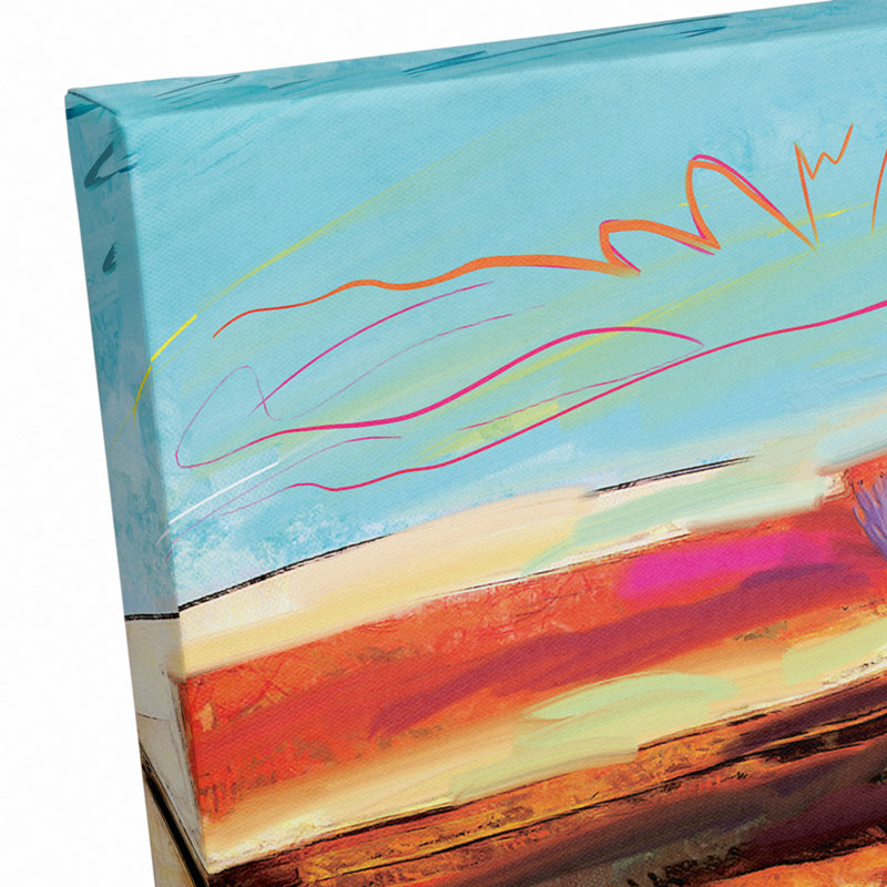 Art sur toile tendue peinte jazz Heile, H 20 po x l 20 po x P 1,25 po