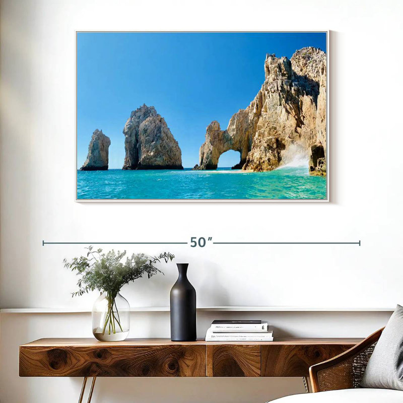 Arche de Cabo San Lucas, Cadre flottant blanc, 40 po x 27 po