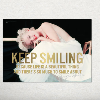 « marilyn monroe (keep sourire) », impression
