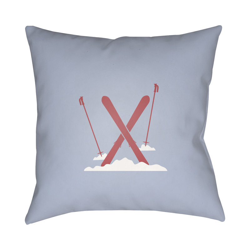 Throw Pillow, 20" H x 20" W x 4" D, Navy / White