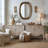  Mid-Century Modern Fluted Wood Storage Cabinet & Entryway Console Table – Vintage Reeded Sideboard Credenza for Living Room (nature Oak)-825912553