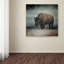 Art mural sur toile tendue - «Stormy Day Buffalo» de Jai Johnson pour décoration de salon, de chambre à coucher ou de bureau - 35 x 35-1144220660