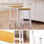 De 2 chaises de bar en bois massif de 25,6 po de hauteur, blanc, repose-pieds de style tabouret 2 pièces, aspect blanc, cuisine et salle à manger-1110861109