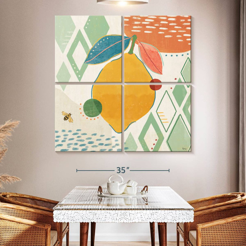 Yarlin Fruit Frenzy I, 50" H x 50" W