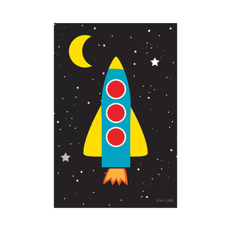 Blast Off by Ann Kelle - Wrapped Canvas Gallery-Wrapped Canvas Giclée, 20.32 cm H x 30.48 cm W