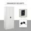 Vinsetto Tall Office Lockable Filing Cabinet 2 Doors 80 L x 40 W x 184 cm