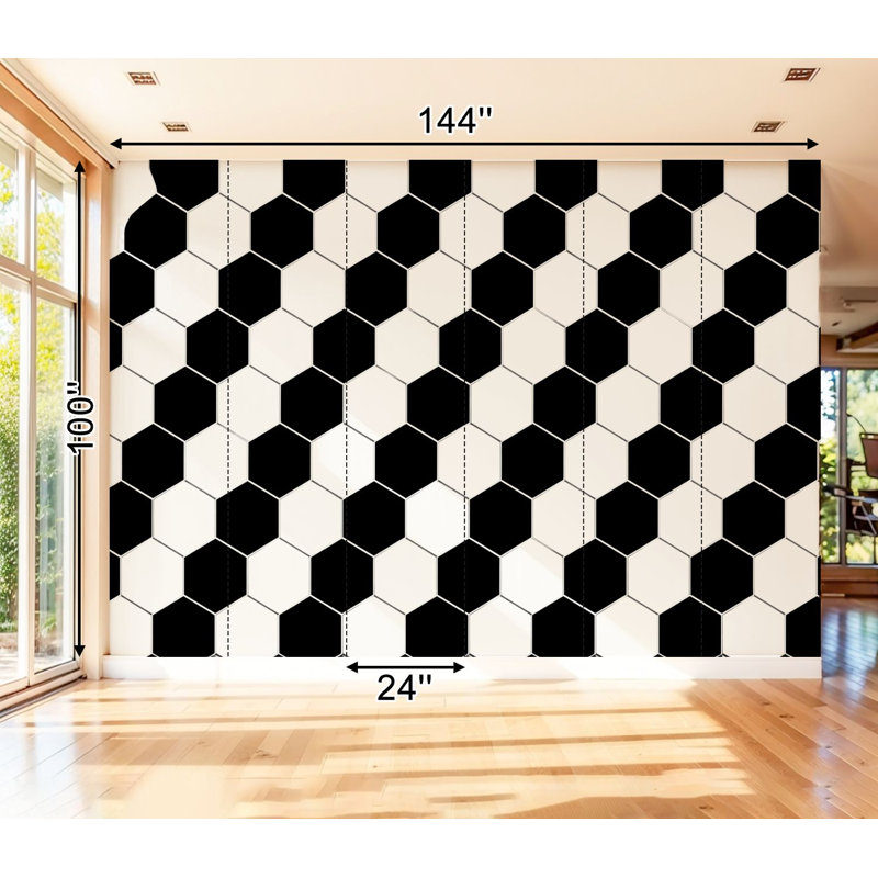 Papier peint adhésif pour chambre d'enfant Peel and Stick, 100" L x 144" W