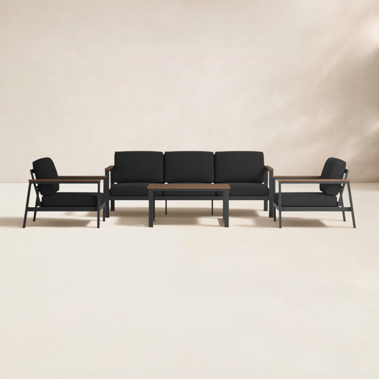 Townsend 4 Piece Sofa Seating Group with Sunbrella® Cushions